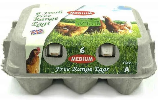 Free Range Eggs X 6