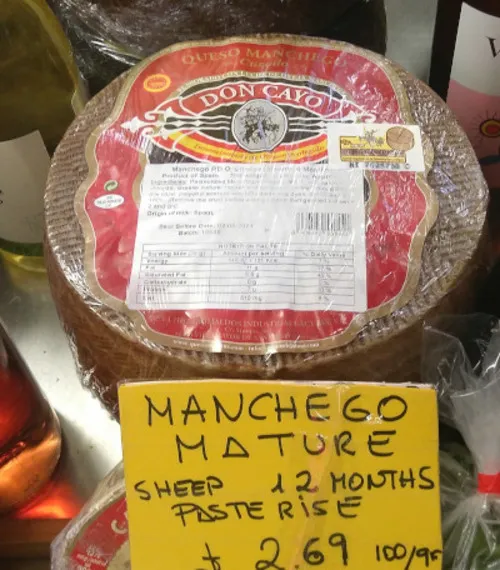 Manchego Mature Pasteurised Sheep's Milk Cheese 100g