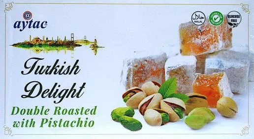Aytac turkish delights double roasted with pistachio 350g