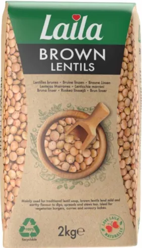 Laila Brown lentils 2kg