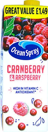 Cranberry & Raspberry Juice 1l