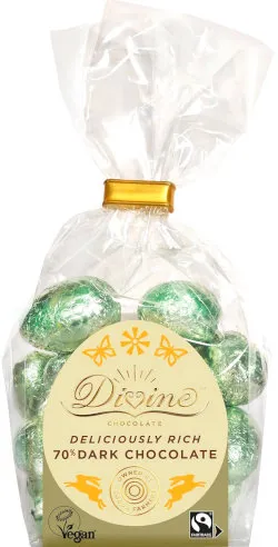 Divine  70% Dark Chocolate Eggs 152g
