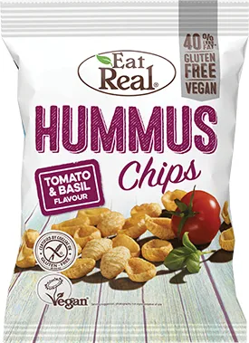 Eat Real Tomato & Basil Hummus Chips 135g
