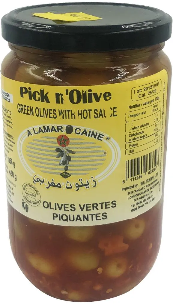 Green Olives Hot Sauce 450g