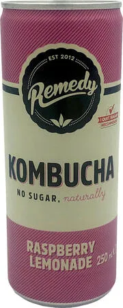 Remedy Kombucha Raspberry & Lemonade 250ml