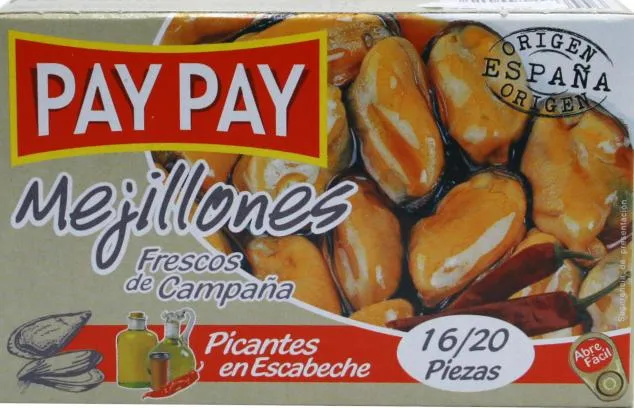 Pay Pay Muscles in spicy paprika sauce 115g