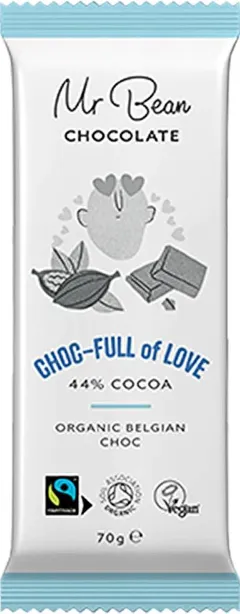 Mr.Bean Choc-Full of Love Chocolate Bar 70g