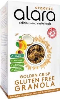Organic Alara Golden Crisp Gluten Free Granola 325g