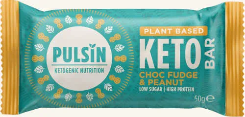 Pulsin Choc Fudge & Peanut Keto Bar 50g