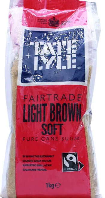 Tate Lyle fair trade light brown cane sugar 1kg
