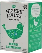 Higher Living Organic Moringa & Peppermint 15 bags 22g