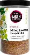 Of The Earth Superfoods Organic Milled Linseeds Hemp & Chia 180g
