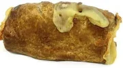 Soya sausage roll with cheese and onion
