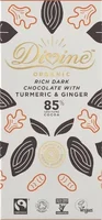 Divine Rich Dark 85% Chocolate with Turmeric & Ginger 80g