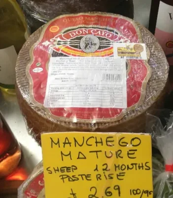 Manchego Mature Pasteurised Sheep's Milk Cheese 100g