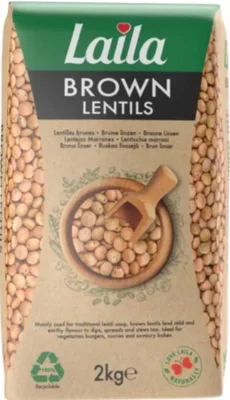 Laila Brown lentils 2kg
