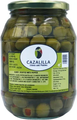 Cazalilla Olives stuffed with pepper 1.350g