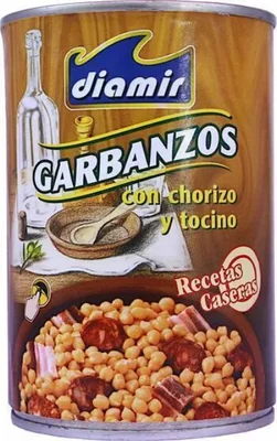 Diamir Chickpeas with chorizo and bacon 425g