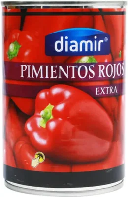 Diamir red peppers 425g