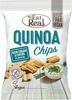 Eat Real Sour Cream & Chives Quinoa Chips 80g