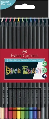 Faber Castell Colouring Pencils Black Edition