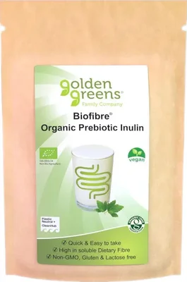 Golden Greens Biofibre Organic Prebiotic Inulin  250g