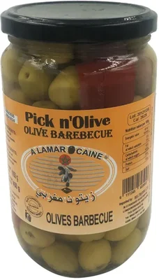 Green Olives Barbecue 450g