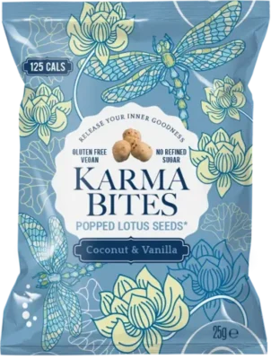 Karma Bites Coconut & Vanilla Popped Lotus Seeds 25g