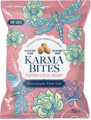 Karma Bites Himalayan Pink Salt Popped Lotus Seeds 25g