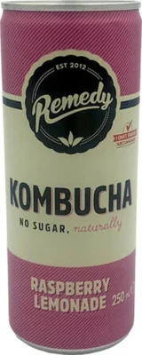 Remedy Kombucha Raspberry & Lemonade 250ml