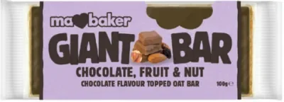 Ma Baker Chocolate, Fruit & Nut Giant Bar 100g
