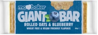 Ma Baker Rolled Oats & Blueberry Giant Bar 90g