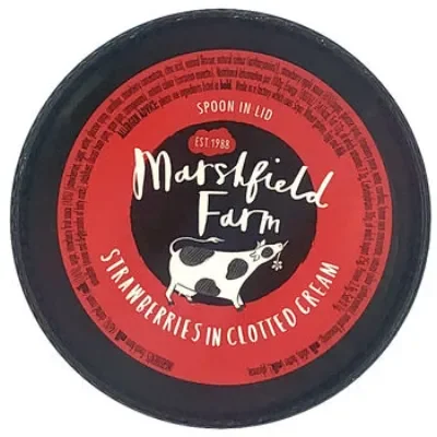 Marshfield Farm Strawberries in Clotted Cream 125ml