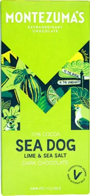 Montezuma's Lime Sea Salt Chocolate 90g