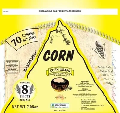 Mountain Bread Corn Wraps