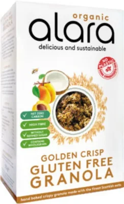 Organic Alara Golden Crisp Gluten Free Granola 325g