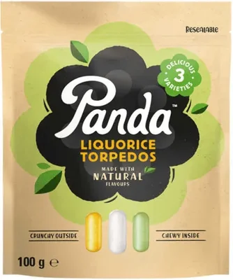 Panda Liquorice Torpedos 100g