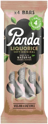 Panda Original Liquorice 4 Pack 128g