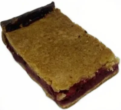 Raspberry & almond slice