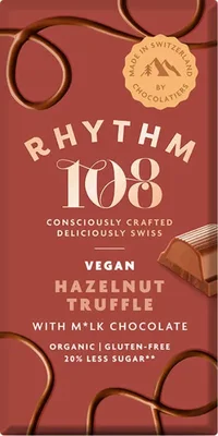 Rhythm 108 Hazelnut Truffle Bar 100g