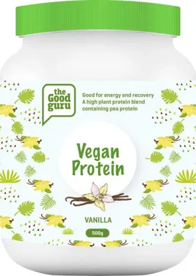 The Good Guru Vegan Protein Energy Booster Vanilla 500g