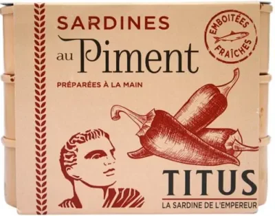 Titus sardines in hot sauce 3 pack 375g