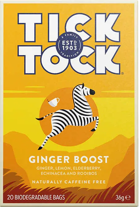 Tick Tock Ginger Boost 20 bags 36g
