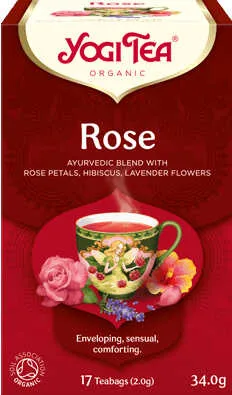Yogi Tea Organic Rose Tea 17 Bags